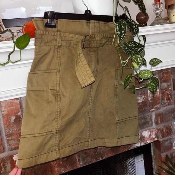 Wild Fable Army Green Mini Skirt - Picture 2 of 3